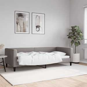 Válenda taupe 90 x 200 cm textil - obrázek 1