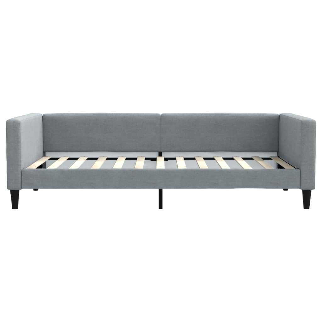 vidaXL Sofa z funkcją spania, jasnoszara, 100x200 cm, obita tkaniną