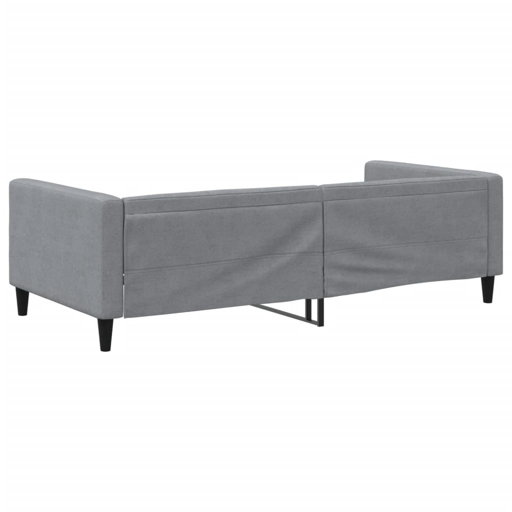vidaXL Slaapbank 100x200 cm stof lichtgrijs grijs, foto 4