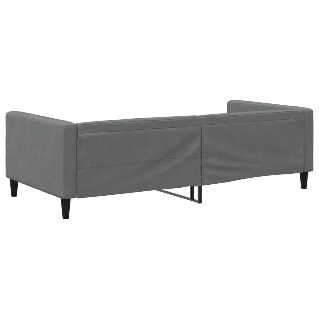 vidaXL Slaapbank 100x200 cm stof donkergrijs grijs, foto 4