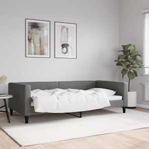 Válenda tmavě šedá 100 x 200 cm textil - obrázek 1