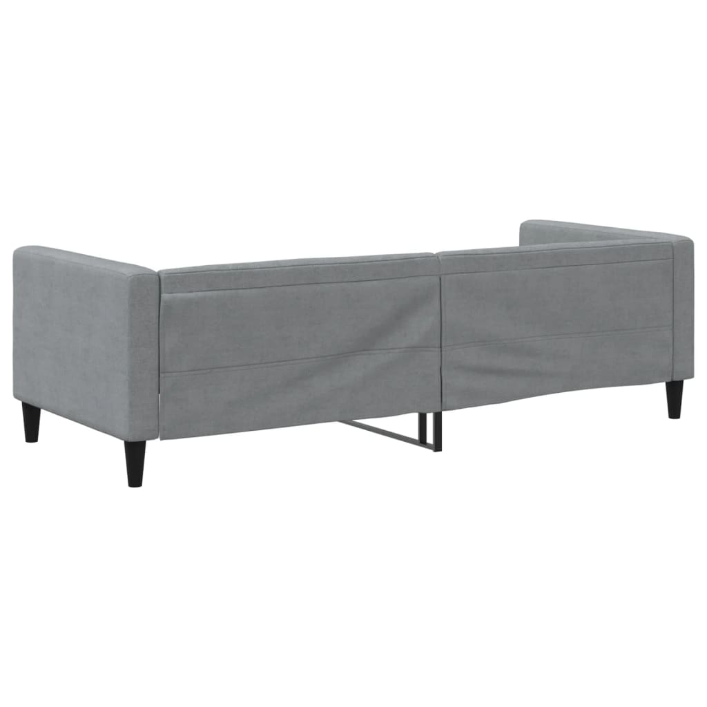 vidaXL Slaapbank 90x190 cm stof lichtgrijs grijs, foto 4