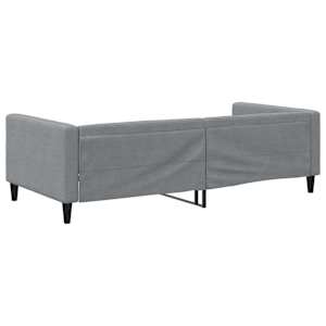 Válenda světle šedá 100 x 190 cm textil - obrázek 5