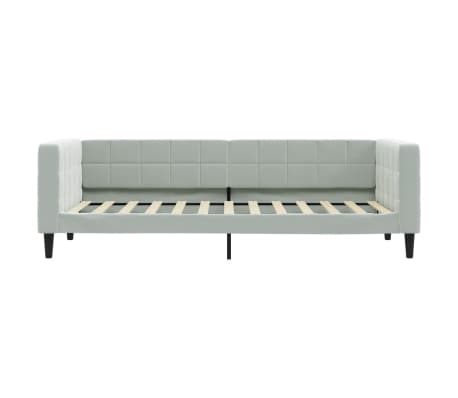 vidaXL Sofa z funkcją spania, jasnoszara, 80x200 cm, obita aksamitem