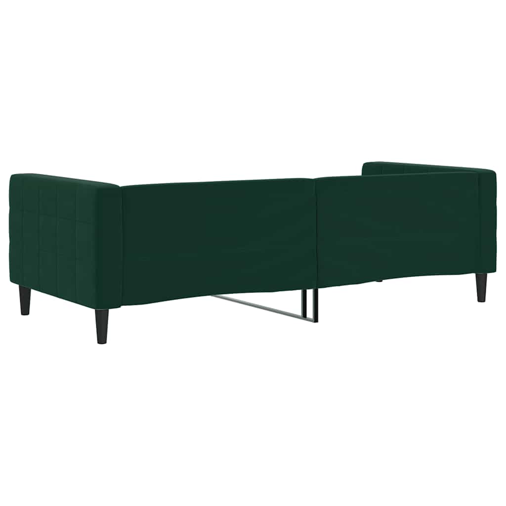vidaXL Slaapbank 90x200 cm fluweel donkergroen groen, foto 4