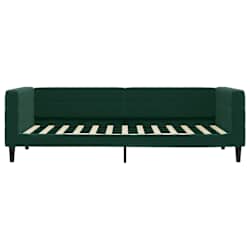 vidaXL Lit de repos sans matelas vert fonc&eacute; 90x200 cm velours