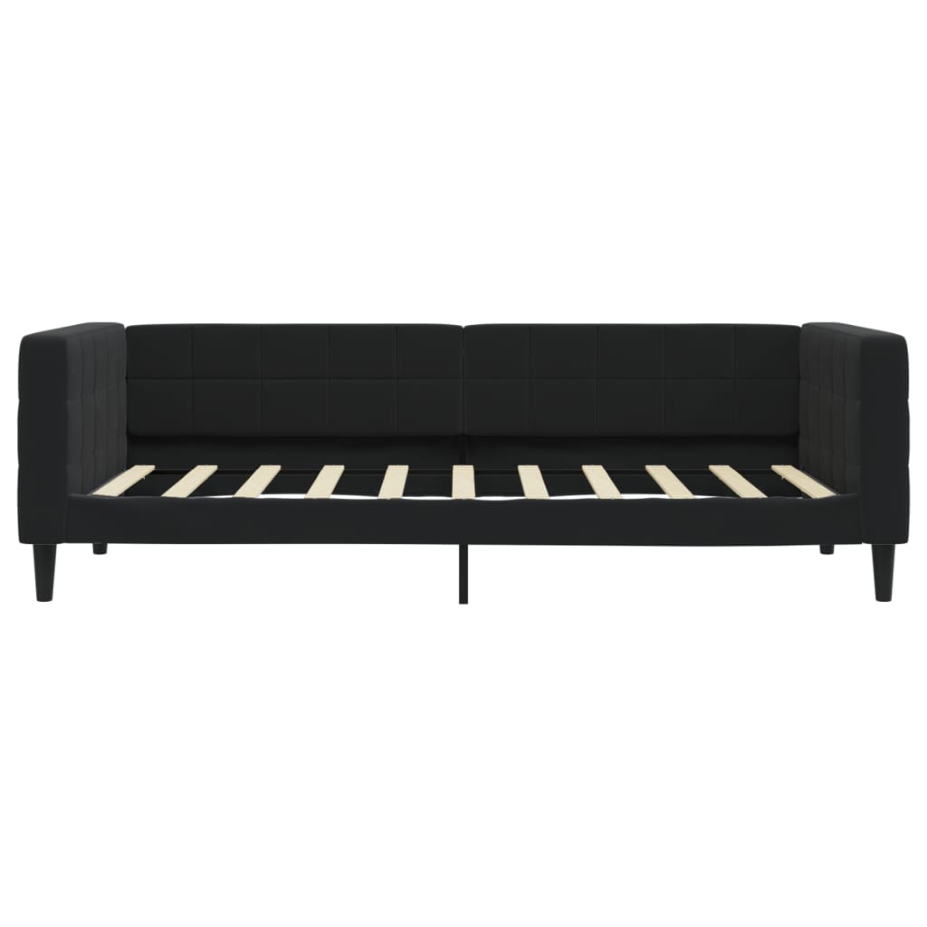 vidaXL Slaapbank 90x190 cm fluweel zwart afbeelding