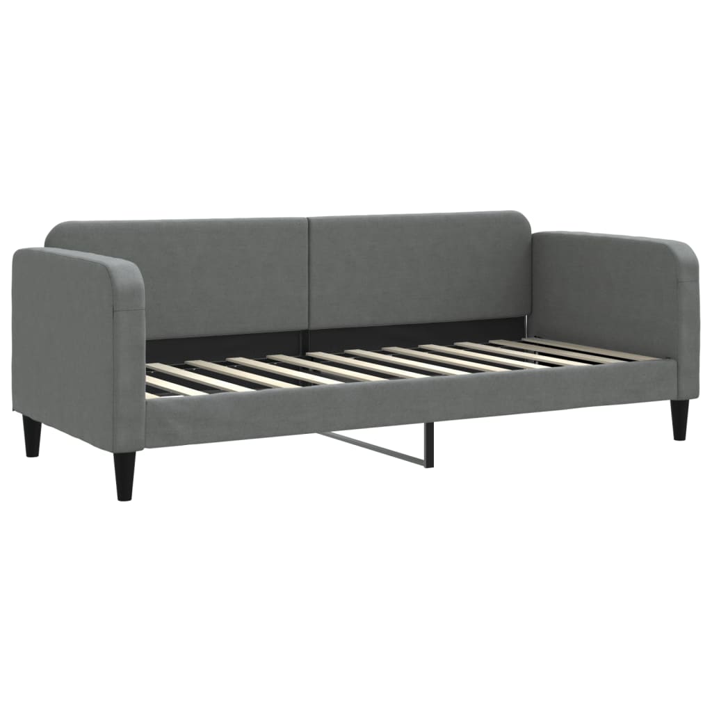 vidaXL Slaapbank 80x200 cm stof donkergrijs grijs, foto 3