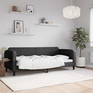 Válenda černá 80 x 200 cm textil - obrázek 1