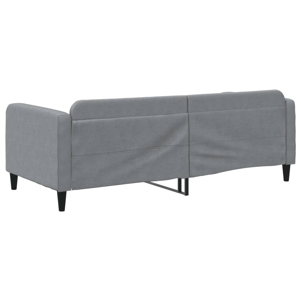 vidaXL Slaapbank 90x200 cm stof lichtgrijs grijs, foto 4