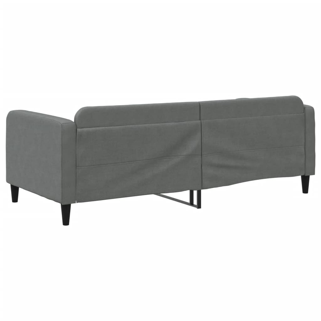 vidaXL Slaapbank 90x200 cm stof donkergrijs grijs, foto 4