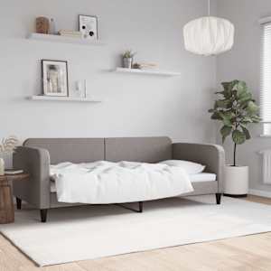Válenda taupe 90 x 200 cm textil - obrázek 1