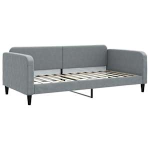 Válenda světle šedá 100 x 200 cm textil - obrázek 2