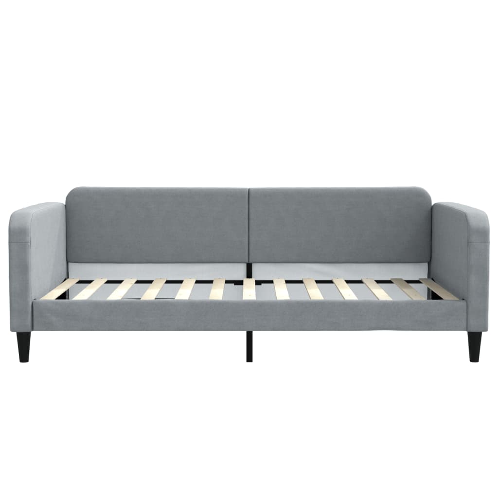 vidaXL Lit de repos gris clair 100x200 cm tissu