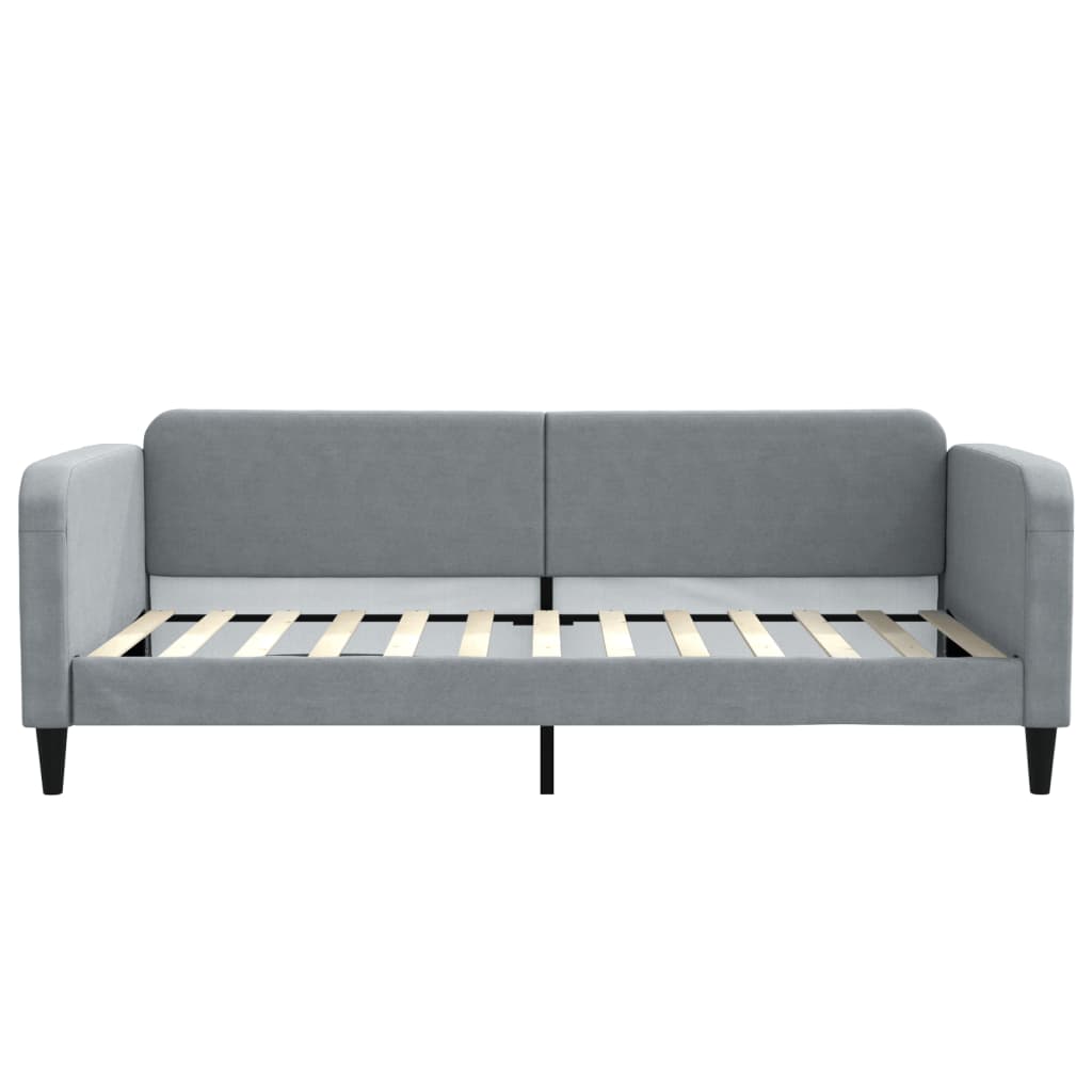 vidaXL Slaapbank 100x200 cm stof lichtgrijs afbeelding