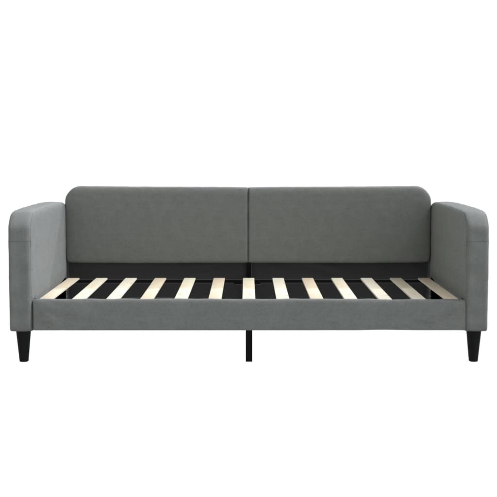 vidaXL Slaapbank 100x200 cm stof donkergrijs grijs, foto 2