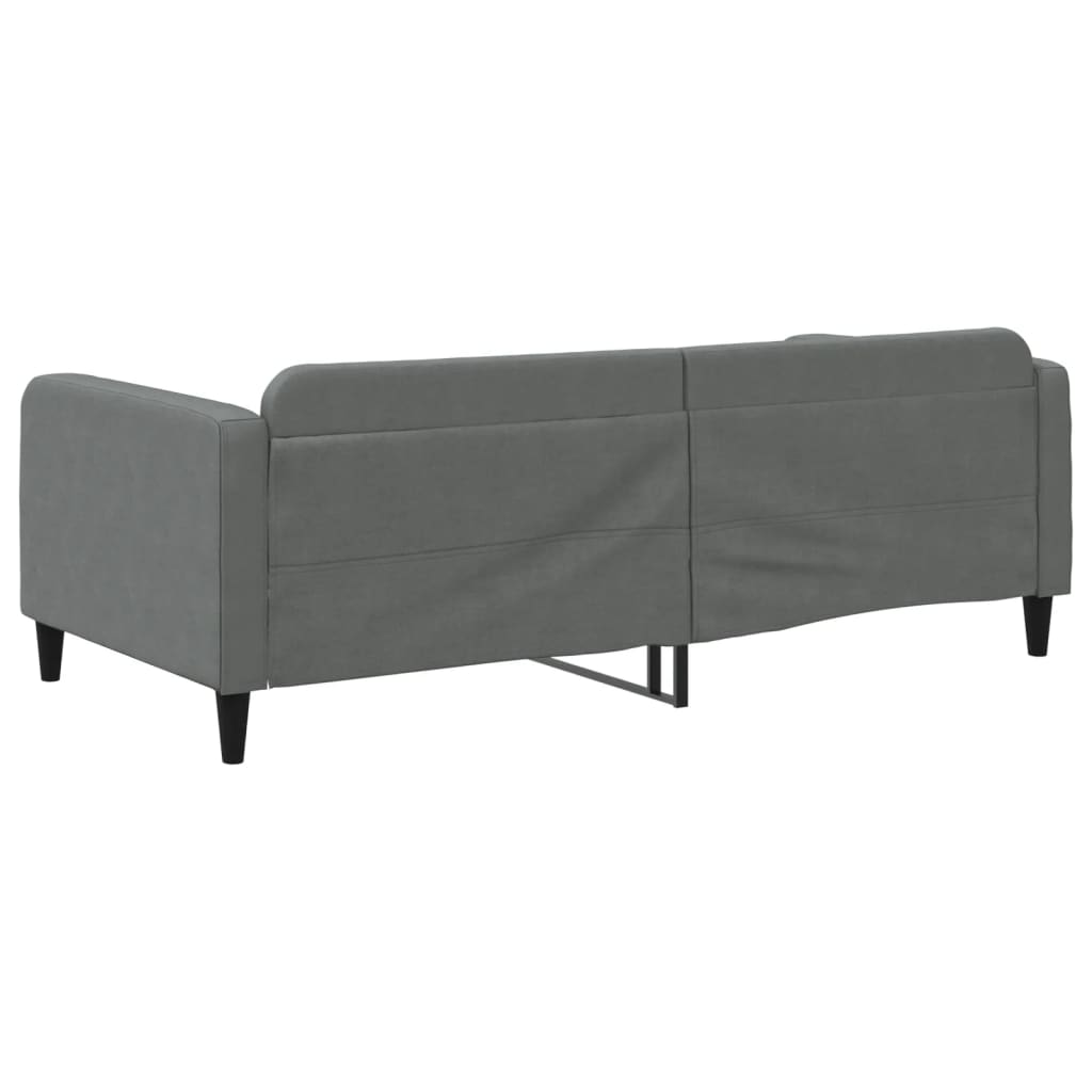 vidaXL Slaapbank 100x200 cm stof donkergrijs grijs, foto 4