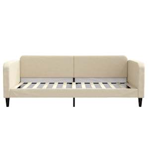 Válenda krémová 100 x 200 cm textil - obrázek 3