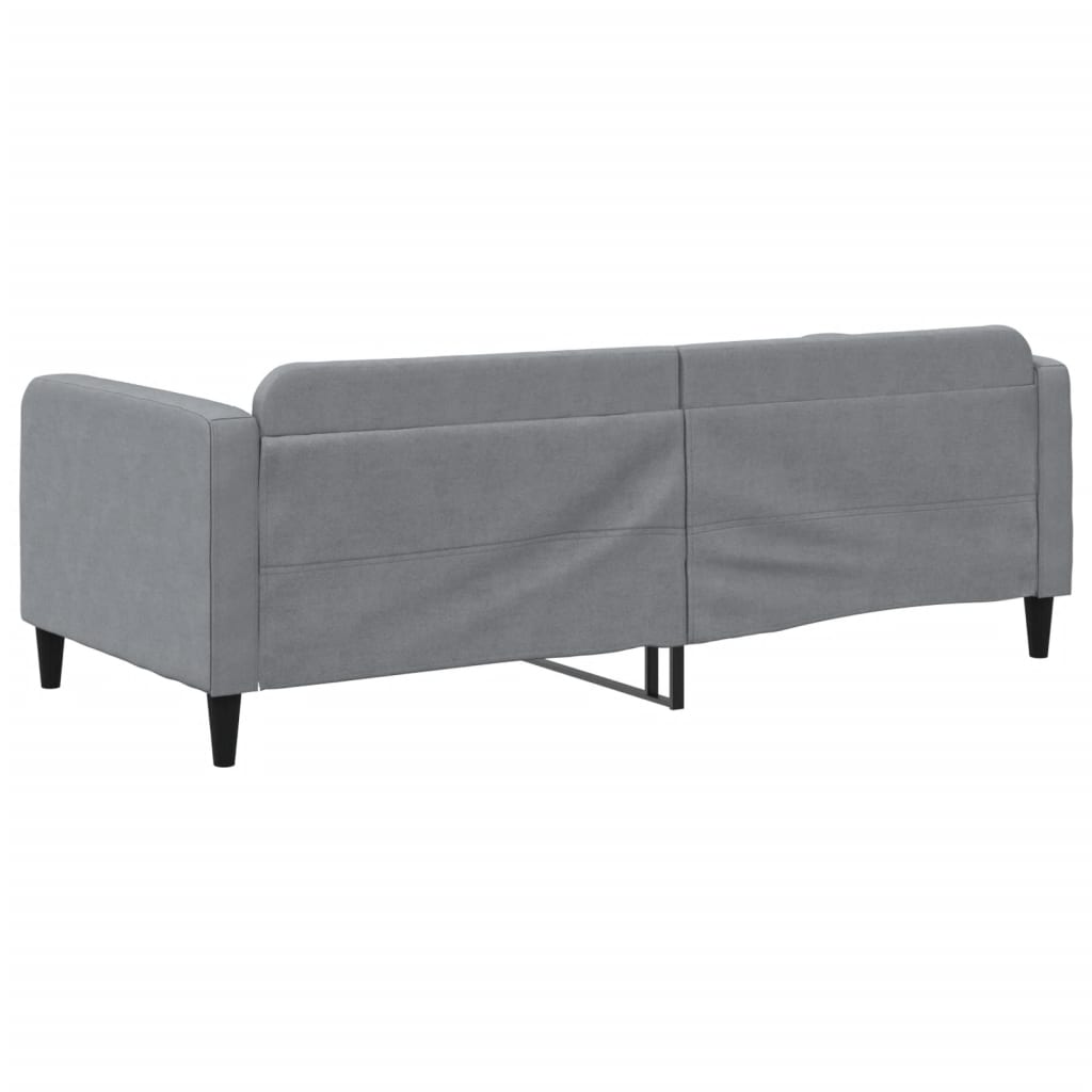 vidaXL Slaapbank 90x190 cm stof lichtgrijs grijs, foto 4