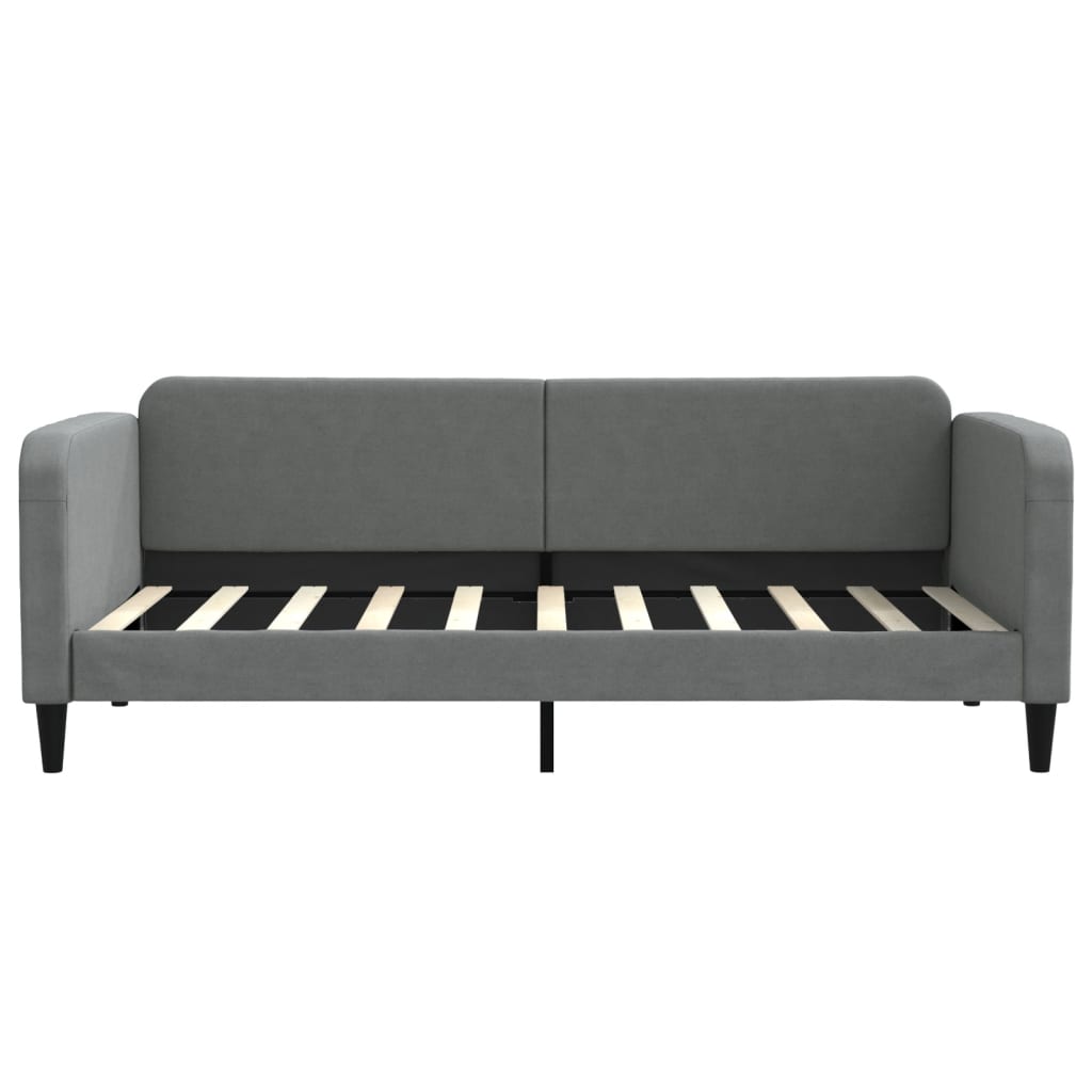 vidaXL Slaapbank 90x190 cm stof donkergrijs grijs, foto 2