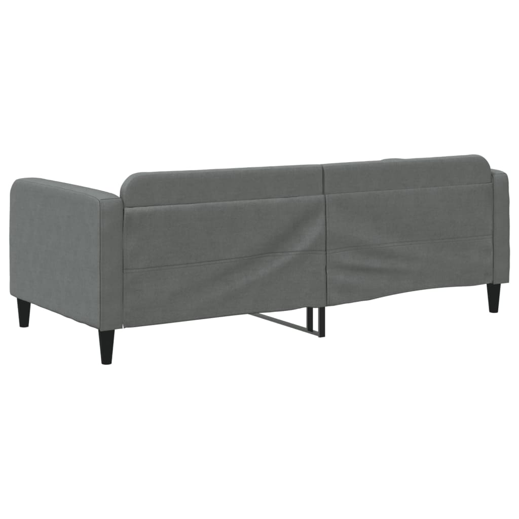 vidaXL Slaapbank 90x190 cm stof donkergrijs grijs, foto 4