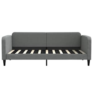 Válenda tmavě šedá 90 x 190 cm textil - obrázek 3