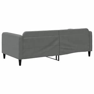 Válenda tmavě šedá 100 x 190 cm textil - obrázek 5