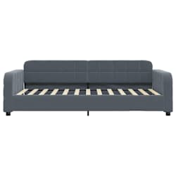 vidaXL Sof&aacute; cama terciopelo gris oscuro 80x200 cm
