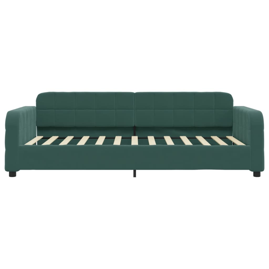 vidaXL Slaapbank 80x200 cm fluweel donkergroen afbeelding