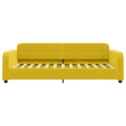 vidaXL Кушетка, жълта, 80x200 см, кадифе