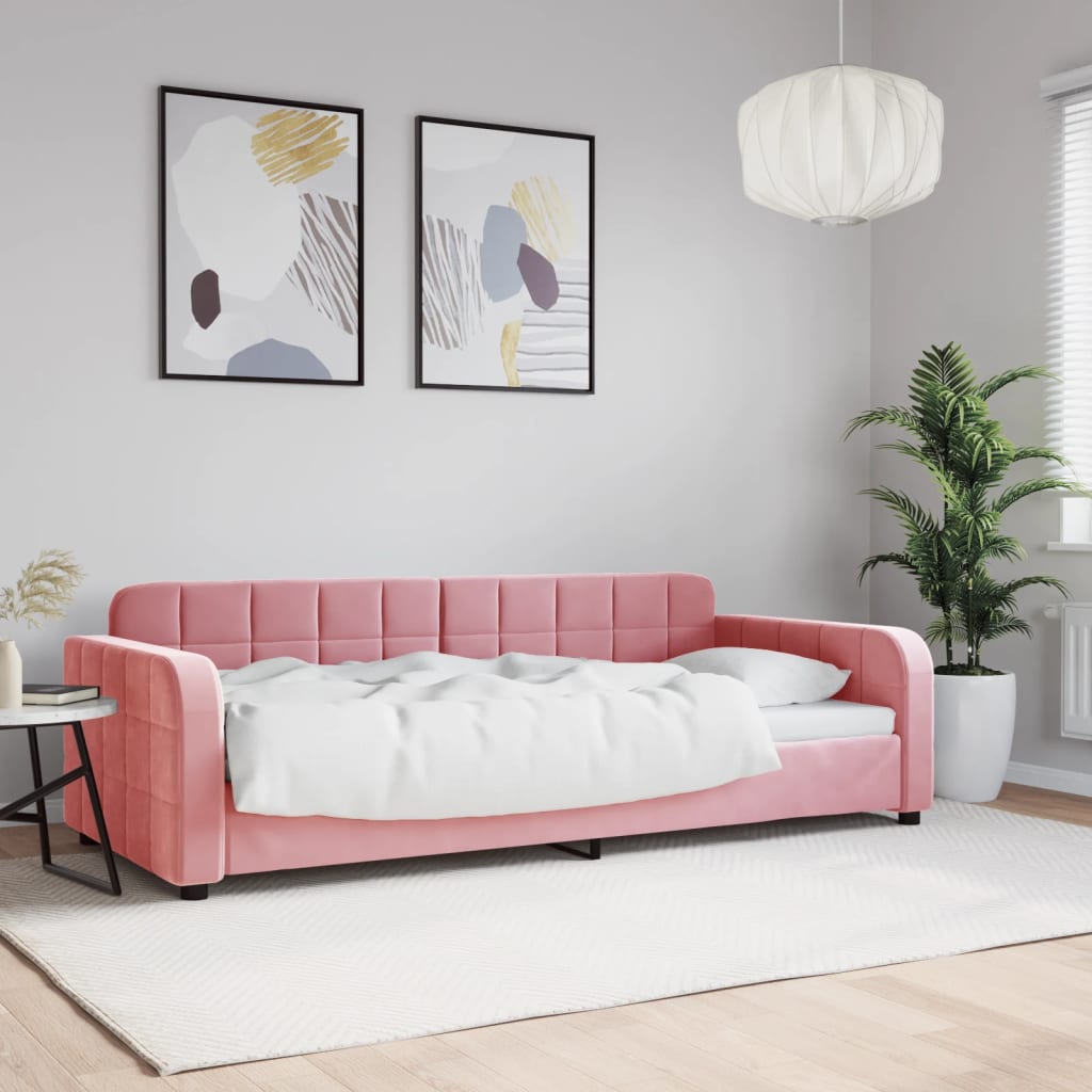 Tagesbett Rosa 90×200 cm Samt