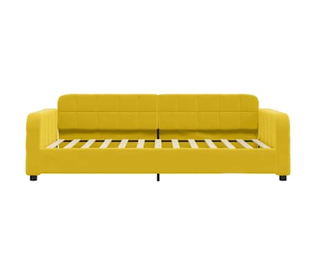 vidaXL Denn&aacute; posteľ žlt&aacute; 90x200 cm zamat