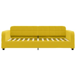 vidaXL Denn&aacute; posteľ žlt&aacute; 90x200 cm zamat
