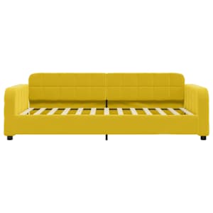vidaXL Denn&aacute; posteľ žlt&aacute; 90x200 cm zamat