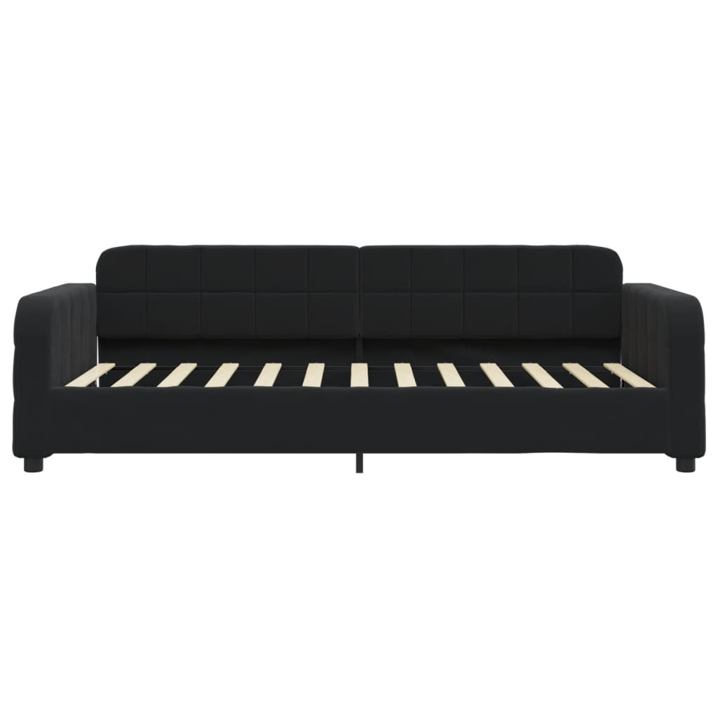 vidaXL Slaapbank 100x200 cm fluweel zwart afbeelding
