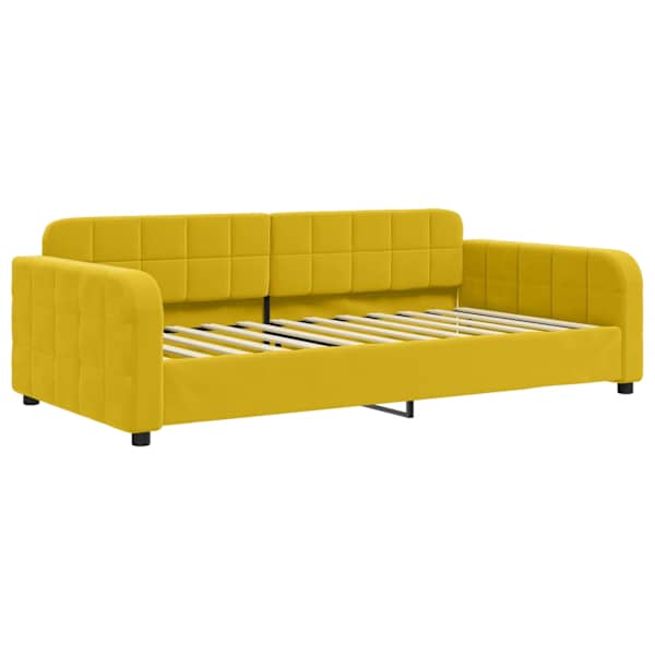 vidaXL p&auml;evavoodi, kollane, 100 x 200 cm, samet