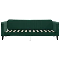 vidaXL Slaapbank 80x200 cm fluweel donkergroen