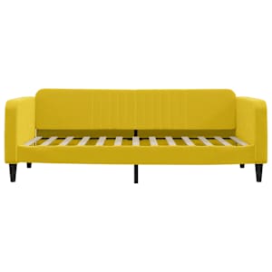 vidaXL Tagesbett Gelb 90x200 cm Samt