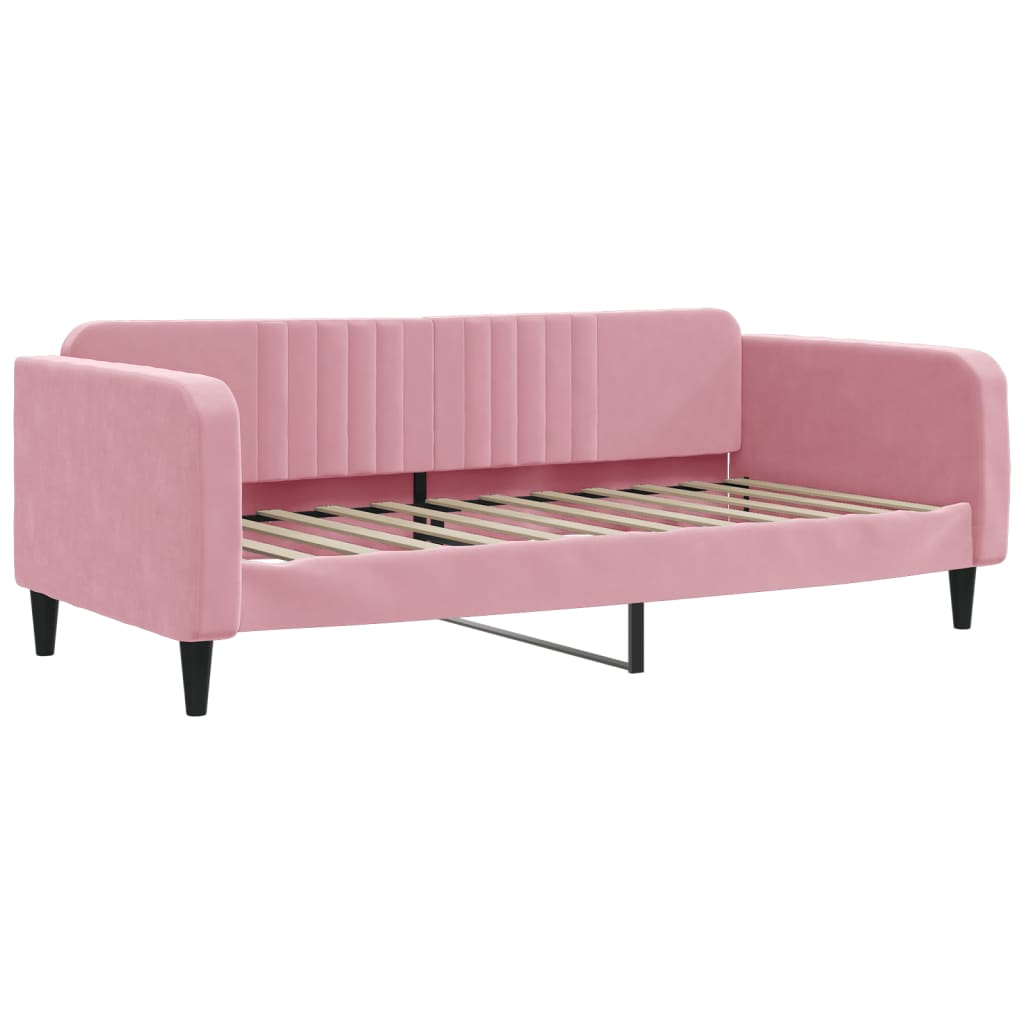 Thumbnail - vidaXL Tagesbett Rosa 100x200 cm Samt