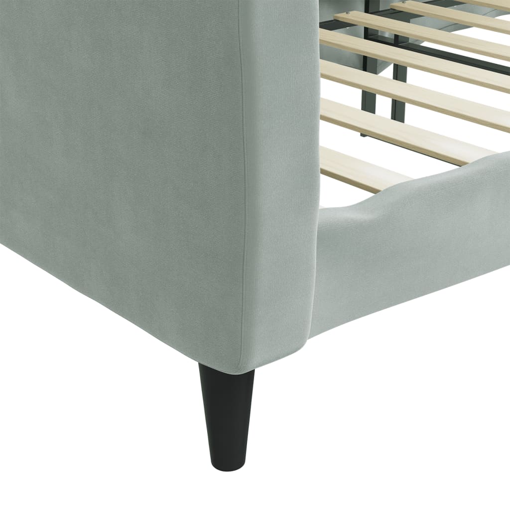 Day Bed Upholstered Sleeper Sofa Bed for Bedroom Living Room Velvet vidaXL - Picture 6 of 12