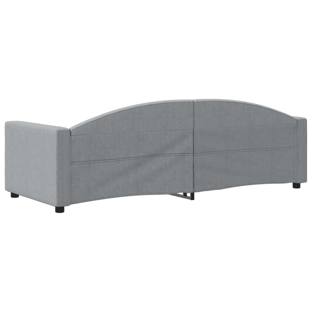 vidaXL Slaapbank 80x200 cm stof lichtgrijs grijs, foto 4