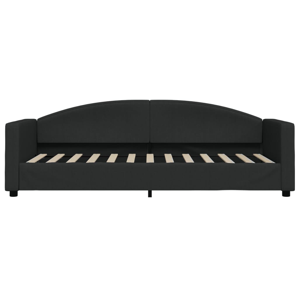 vidaXL Slaapbank 80x200 cm stof zwart afbeelding