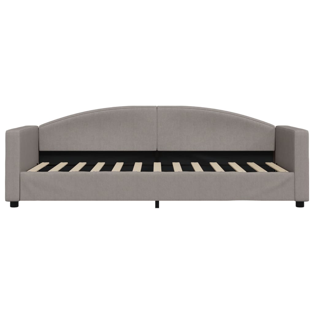 vidaXL Slaapbank 80x200 cm stof taupe afbeelding