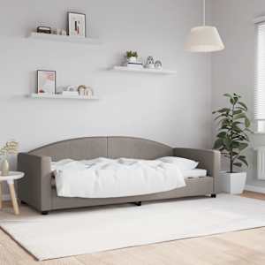 Válenda taupe 80 x 200 cm textil - obrázek 1
