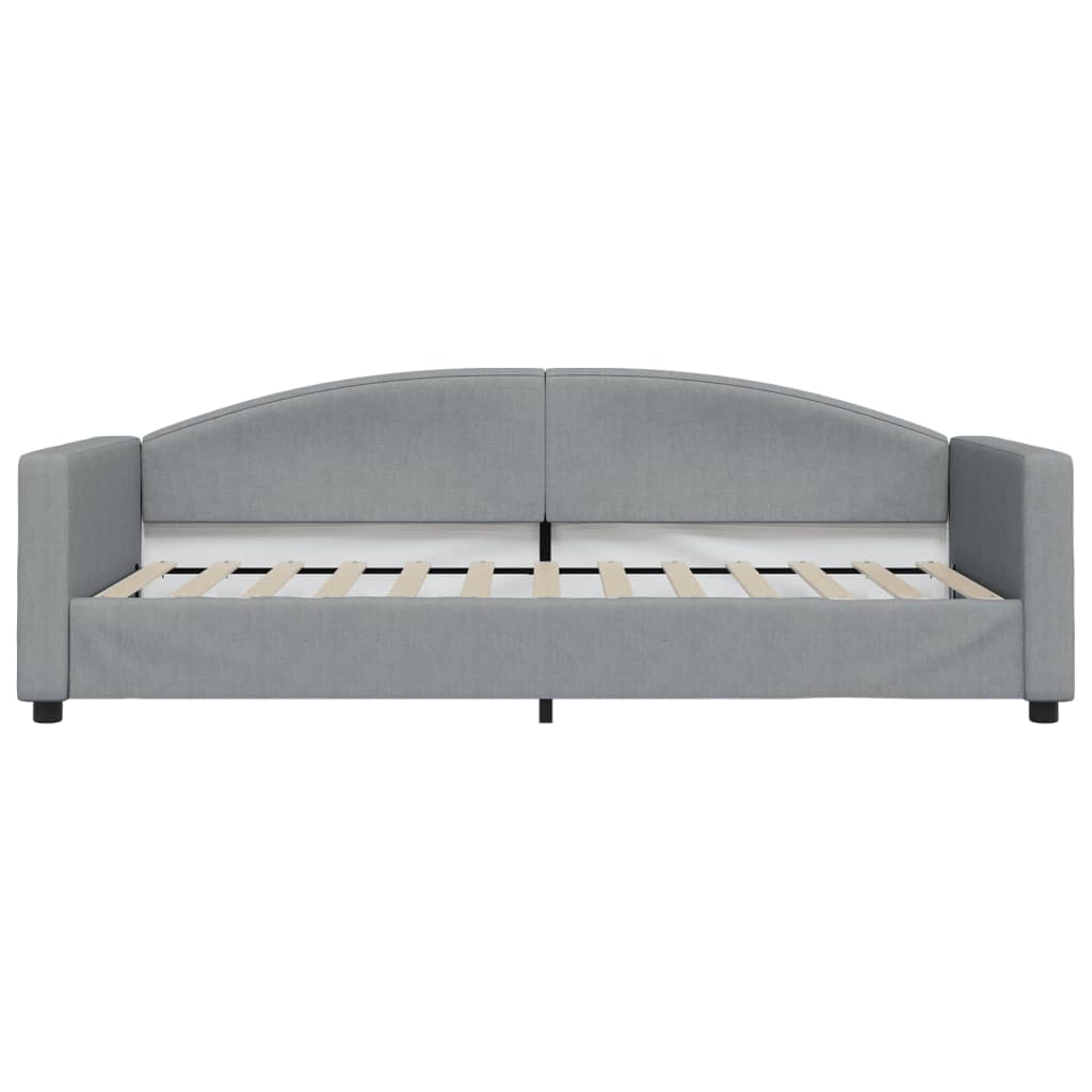 vidaXL Slaapbank 90x200 cm stof lichtgrijs afbeelding