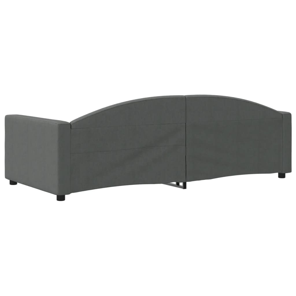 vidaXL Slaapbank 90x200 cm stof donkergrijs grijs, foto 4