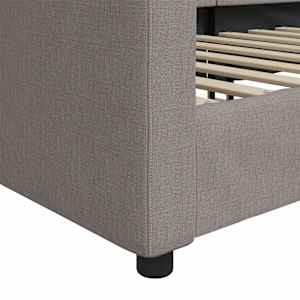 Válenda taupe 90 x 200 cm textil - obrázek 6