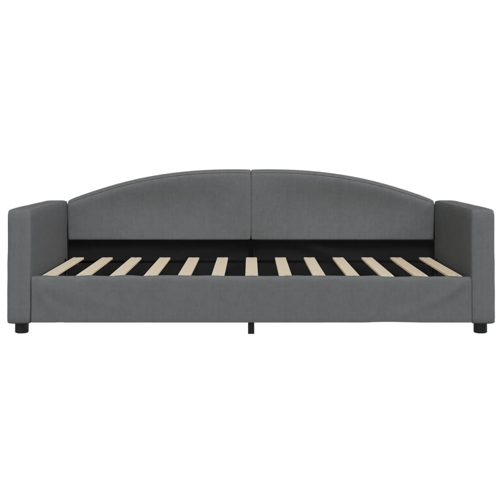 vidaXL Slaapbank 100x200 cm stof donkergrijs afbeelding