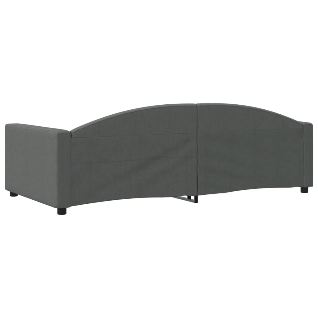 vidaXL Slaapbank 100x200 cm stof donkergrijs grijs, foto 4