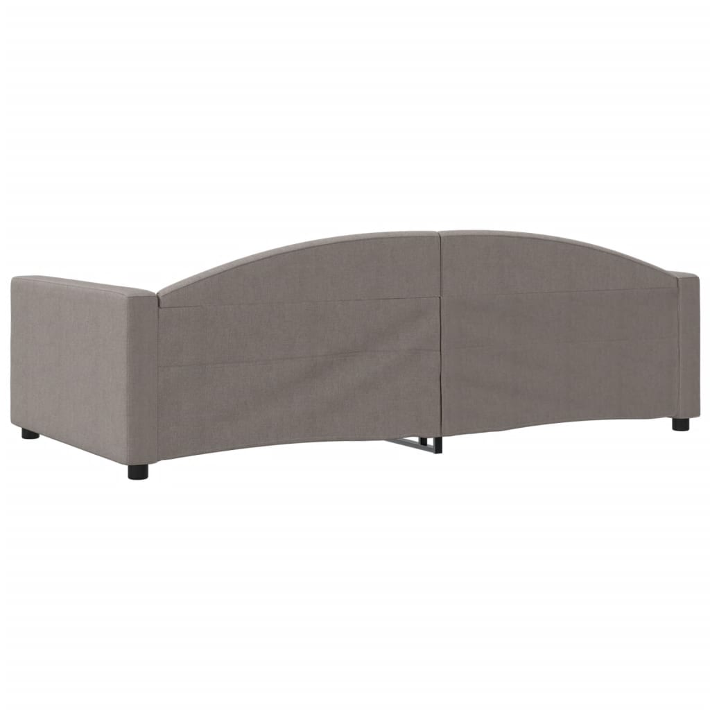 vidaXL Slaapbank 100x200 cm stof taupe, foto 4
